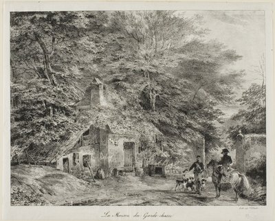 A vadőr házikója, az 1826-os albumból alkotó: Nicolas Toussaint Charlet