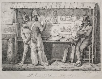 A litográfia kereskedő alkotó: Nicolas Toussaint Charlet