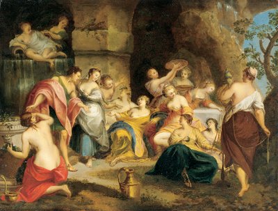 Telemachus Calypso szigetén alkotó: Nicolas Vleughels