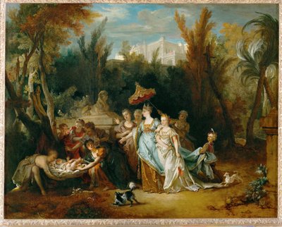 Moise sauve des eaux - Mózes megmenekült a mocsaraktól ... alkotó: Nicolas de (workshop) Largilliere
