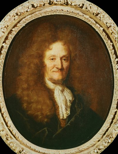 Jean de La Fontaine költő Medaillonja ... (festmény, vászon) alkotó: Nicolas de Largillière