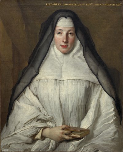Elizabeth Throckmorton, a Dames Augustines Anglaises-rend kanonikusa alkotó: Nicolas de Largillierre