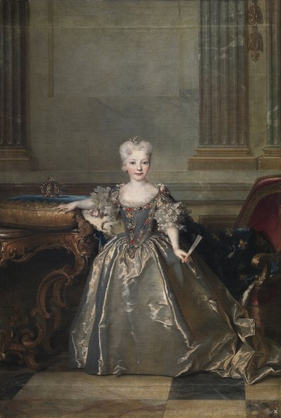 Infanta Mariana Victoria, Spanyolország, 1724 alkotó: Nicolas de Largillière