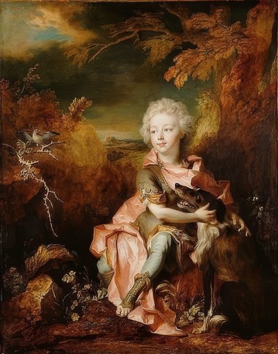 Egy jelmezes fiú portréja. 1710-1714 körül alkotó: Nicolas de Largillière