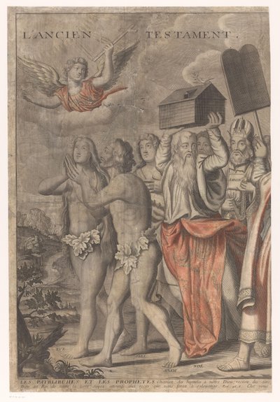Krisztus diadalmenete az Ó- és Újszövetség figuráival (első rész) Jézus Krisztus diadala (cím a tárgyon) alkotó: Nicolas de Larmessin (I)
