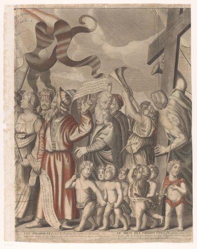Krisztus diadalmenete az Ó- és Újszövetség figuráival (negyedik rész) Jézus Krisztus diadala (cím a tárgyon) alkotó: Nicolas de Larmessin (I)