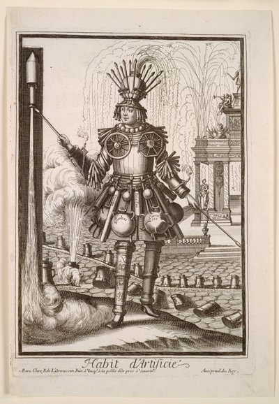 Fantasztikus jelmezek: A tűzijátékkészítő jelmeze alkotó: Nicolas de Larmessin II