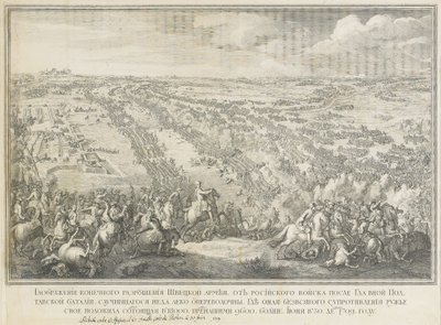 A poltavai csata 1709. június 27-én alkotó: Nicolas de Larmessin II