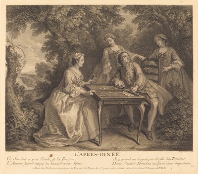 Vacsora után alkotó: Nicolas de Larmessin IV after Nicolas Lancret