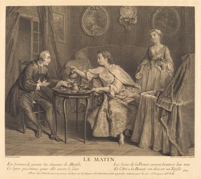 Reggel alkotó: Nicolas de Larmessin IV after Nicolas Lancret