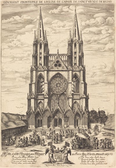 A S. Nicaise de Reims apátság homlokzata alkotó: Nicolas de Son