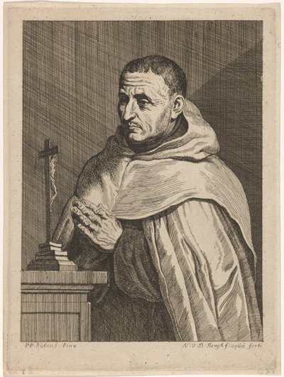 Egy karmelita portréja (cím a tárgyon) alkotó: Nicolas van den Bergh