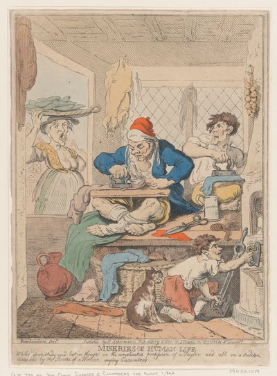 Az emberi élet nyomorúsága: Mélyen tanulmányozva és gondolataiba merülve a bonyolult..., 1807. október. alkotó: Nicolaus Heideloff