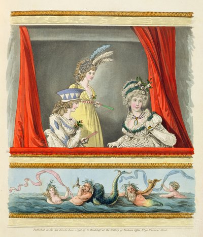 Operaruhák Nikolaus Heideloff "Gallery of Fashion" című művéből, 1796. június, II. alkotó: Nicolaus von Heideloff