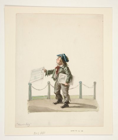 A Newsboy alkotó: Nicolino Calyo