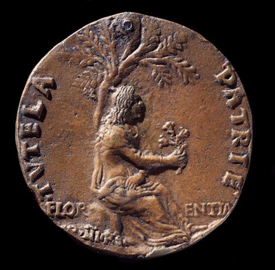 A Lorenzo de Medicit ábrázoló medál, a csodálatos néven ismert (bronz alkotó: Nicolo Spinelli