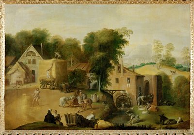 Le vannage du grain - A búza elválasztása a pelyvától ... alkotó: Nicolò dell