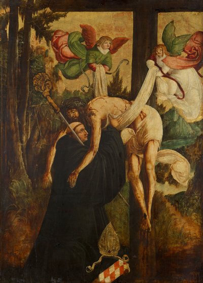 Vision des hl. Bernhard alkotó: Niederösterreichischer Maler (Umkreis Meister von Pulkau)