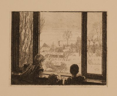 Gyerekek az ablakban alkotó: Niels Skovgaard