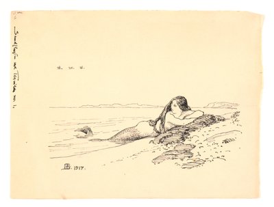 Illusztráció a következőhöz: "The sand rush at Tisvilde" alkotó: Niels Skovgaard