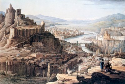 „Tiflis látképe”, 1830 alkotó: Nikandor Grigorievich Chernetsov