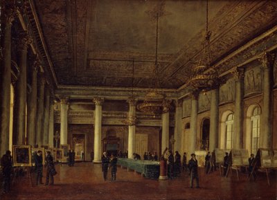 A Dmitrij Nariskin házának belső képe a Művészetek Ösztönző Társaságának ülésén, 1825 alkotó: Nikanor Grigoryevich Chernetsov