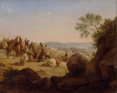 Zarándokok Jeruzsálem előtt, 1831 alkotó: Nikanor Grigoryevich Chernetsov