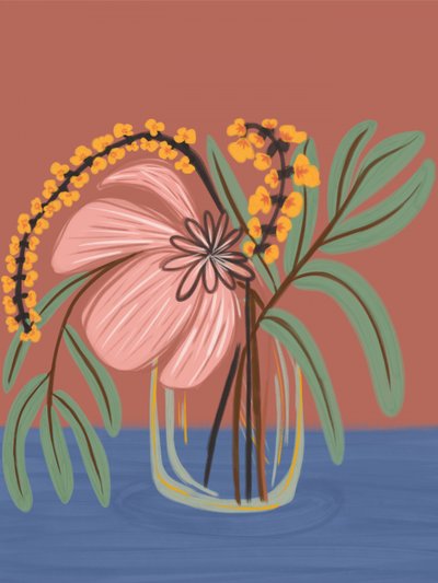 Blush Botanical váz alkotó: Nikita Jariwala