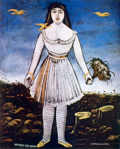 Margarita színésznő, 1909 alkotó: Niko Pirosmanishvili