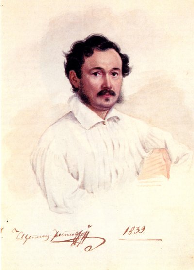 Dmitrij Scsepin-Rosztovszkij dekabrista herceg portréja 1798-1858, 1839 alkotó: Nikolai Alexandrovich Bestuzhev