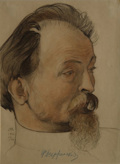 Felix E. Dzerzsinszkij politikus portréja 1877-1926, a Cheka elnöke, 1922 alkotó: Nikolai Andreevich Andreev