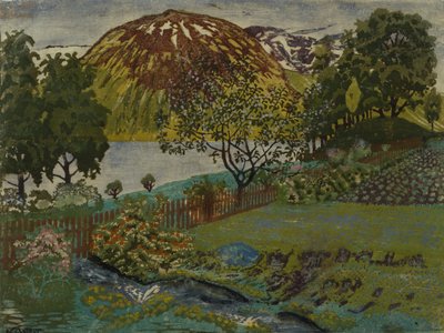 Júniusi éjszaka a kertben (olaj, vászon) alkotó: Nikolai Astrup