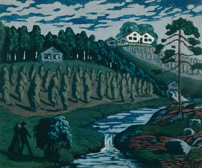 Nagy kévék (olaj, vászon) alkotó: Nikolai Astrup