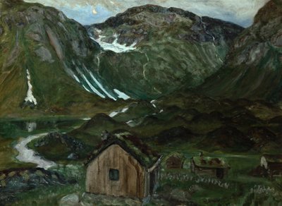 Legelő holdfényben alkotó: Nikolai Astrup