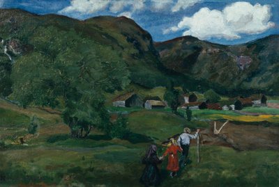 Játszó gyerekek alkotó: Nikolai Astrup