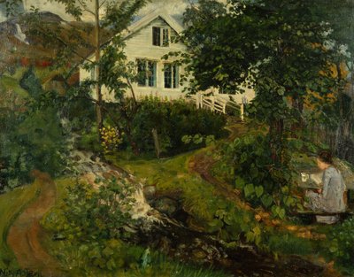 A régi paplak, 1908 előtt (olaj, vászon) alkotó: Nikolai Astrup