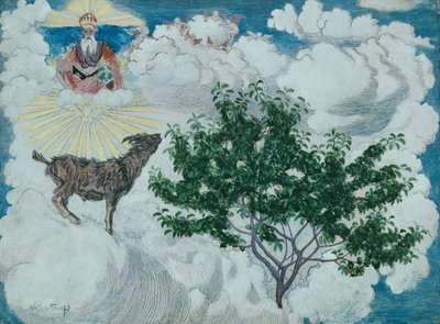 A kecske, amely belépett a paradicsomba alkotó: Nikolai Astrup