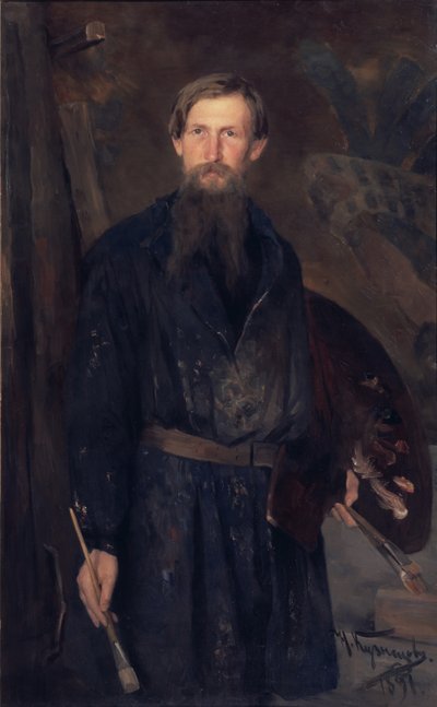 Viktor Vasnetsov művész portréja 1848-1926, 1891 alkotó: Nikolai Dmitrievich Kuznetsov