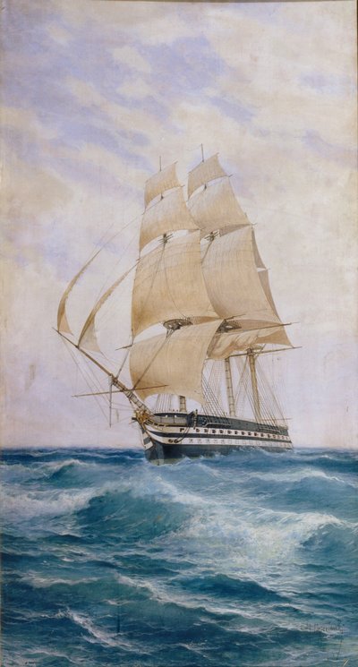 A hajó az Imperatritsa Mariya vonalon, 1890-es évek alkotó: Nikolai Dmitryevich Prokofyev