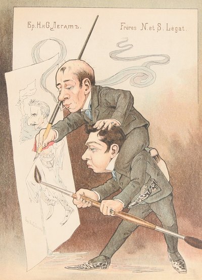 Önkarikatúra From: Orosz balett karikatúrákban, 1902-1905 alkotó: Nikolai Gustavovich Legat