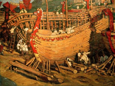Hajók építése alkotó: Nikolai Konstantinowitsch Roerich