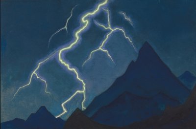 Az ég hívása. Villám, 1935-1936 alkotó: Nikolai Konstantinowitsch Roerich