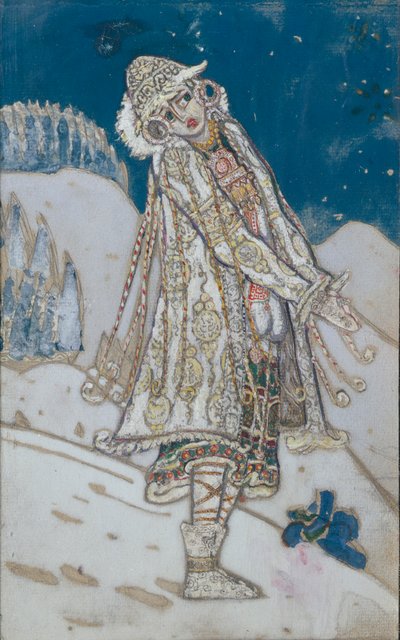 Jelmezterv A. Osztrovszkij Snow Maiden című színházi darabjához, 1912 alkotó: Nikolai Konstantinowitsch Roerich