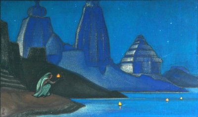 Boldogságláng Fények a Gangeszön, 1947 alkotó: Nikolai Konstantinowitsch Roerich