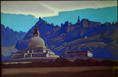 Grabbauten. Ladakh alkotó: Nikolai Konstantinowitsch Roerich