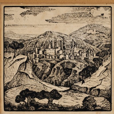 Illusztráció Alexander Blok olasz verseihez, 1907 alkotó: Nikolai Konstantinowitsch Roerich