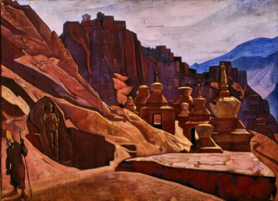 Bonpo Lámák kolostora Tibetben alkotó: Nikolai Konstantinowitsch Roerich