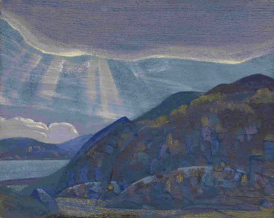 Sziklák és sziklák a Ladoga sorozatból, 1917-1918 alkotó: Nikolai Konstantinowitsch Roerich
