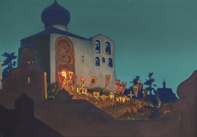 Orosz húsvét, 1924 alkotó: Nikolai Konstantinowitsch Roerich