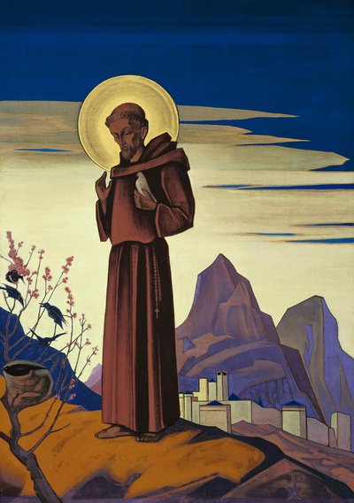 Szent Ferenc, 1932. alkotó: Nikolai Konstantinowitsch Roerich